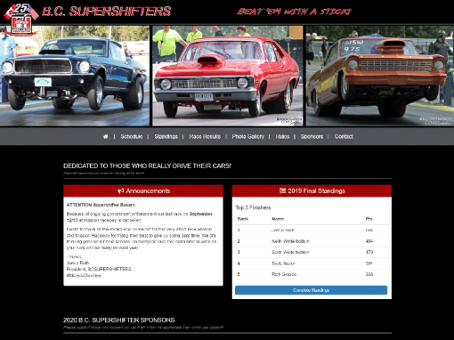 Drag Racing Website