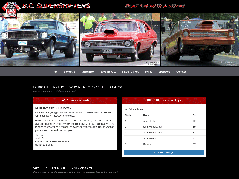 Drag Racing Website