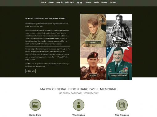 MG Eldon Bargewell Memorial Website